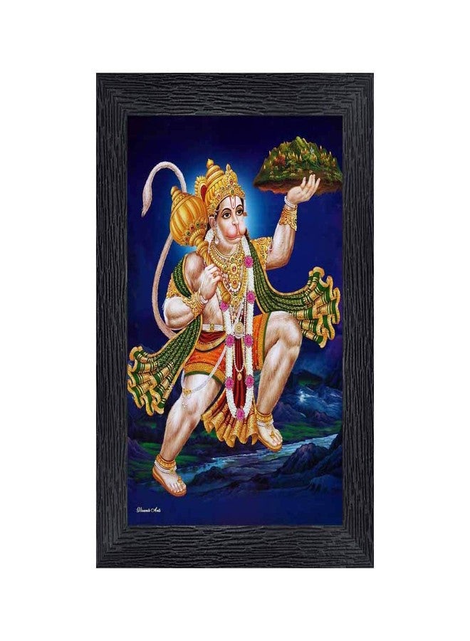 بي أن أف إطار صور خشبي من Poster n Frames PNF Hanuman Ji | لوح أكريليك | بوجا | ديكور روحي للمنزل | روتين العبادة اليومية | أفضل خيار للهدايا (متعدد الألوان، 8 × 6 بوصة، 4859) - Image 1